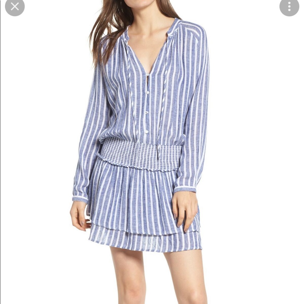 Rails Blue and White Dress